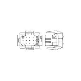 1 pcs : 1-640523-0 - Pin & Socket Connectors 15CKT MATRIX PLUG