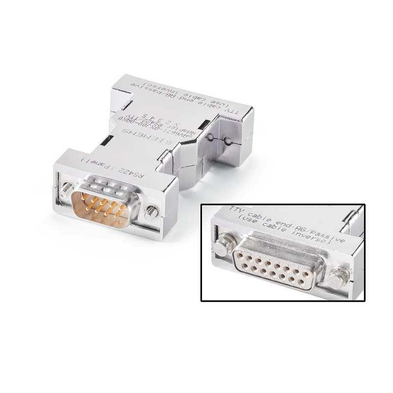 1 pcs - Siemens Connector For Use With HMI All SIMATIC HMI RS 422 Interfaces, PLC Siemens S7