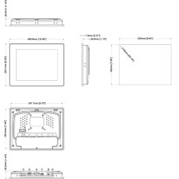 1 pcs - Crouzet em4, Millenium 3 Touch Screen HMI - 9.7 in, LCD Display, 1024 x 768pixels