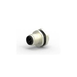 1 pcs : T4132012051-000 - Circular Metric Connectors M12,FRONT MOUNT,MALE A,5P,SOLDER WIRE