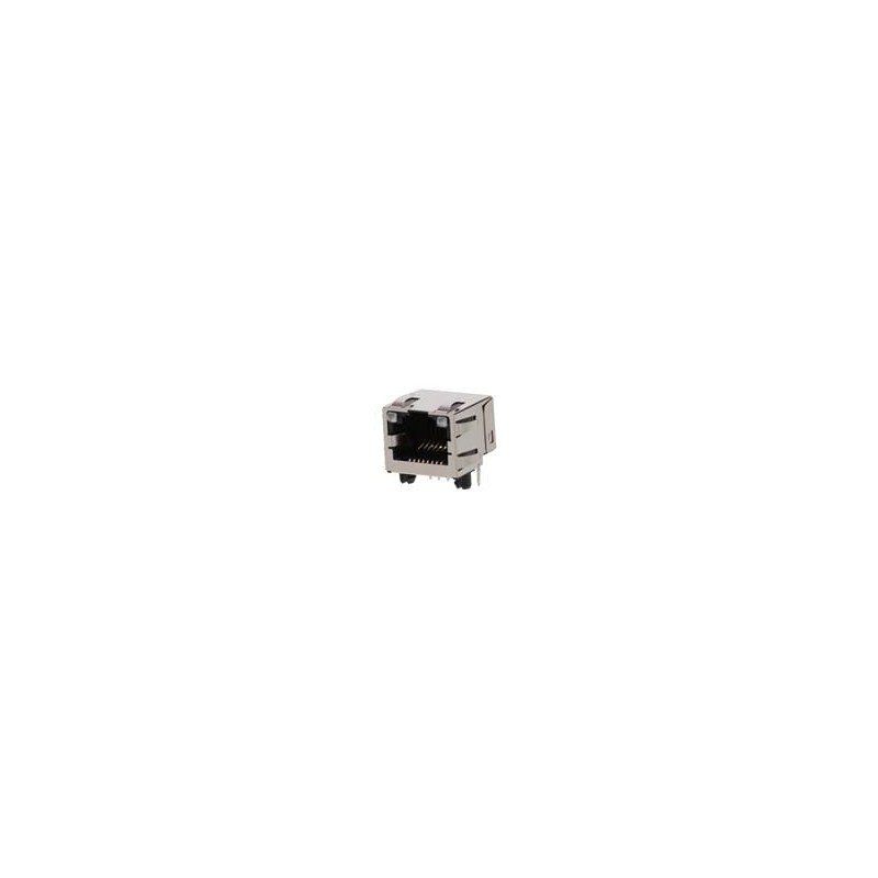 1 pcs : 43860-0010 - Modular Connectors / Ethernet Connectors RA 8/8 INVERTED lightpipes RJ45