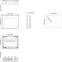 1 pcs - Crouzet em4, Millenium 3 Touch Screen HMI - 4.3 in, TFT LCD Display, 480 x 272pixels