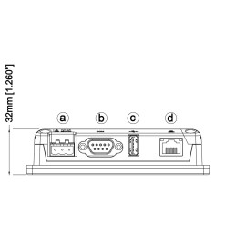 1 pcs - Crouzet em4, Millenium 3 Touch Screen HMI - 4.3 in, TFT LCD Display, 480 x 272pixels