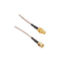 1 pcs : 135110-01-M0.50 - RF Cable Assemblies SMA Bulkhead JK/SMA STR Plug CBL 0.50MET