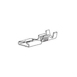 100 pcs : 60196-1 (CUT STRIP) - Terminals 20-16 AWG .187 RCPT Cut Strip of 100