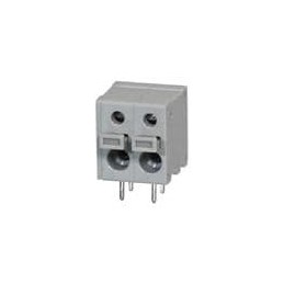 1 pcs : TBL009-500-02GY-2GY - Fixed Terminal Blocks Terminal block, screwless, 5.00, Horizontal, 2, Gray w Gray Button