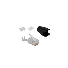 1 pcs : SS-39200-113 - Modular Connectors / Ethernet Connectors IP20 PLUG KIT FOR .056 MAX DIA WIRE Cat6a SHLD BAGGED