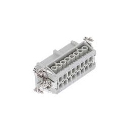 1 pcs : T2040162201-000 - Heavy Duty Power Connectors 16P 2R 16A 500V Recp 20-14 AWG ScrewCont