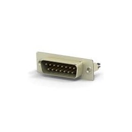 1 pcs : 2301828-1 - D-Sub High Density Connectors AMPL PLUG HD20, VERT 15P, B/L,4-40 INS