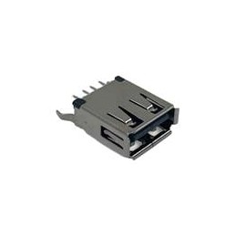 1 pcs : PCUA20E - USB Connectors USB 2.0 (TOP ENTRY) TH
