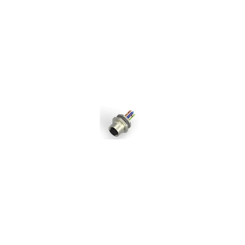 1 pcs : T4171130012-001 - Circular Metric Connectors M12 A-code 0.2m Wire 12P Rear MNT Female