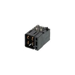 1 pcs : 78347-1004 - High Speed/Modular Connectors IMPACT Pwr 3Pr RAHdr LHDn PF.76AuLF 4Ckt