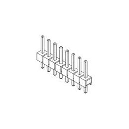 1 pcs : G800LW589018EU - Headers & Wire Housings Pin Header 2.54mm Pitch STR DIP,2x7Pin,Full G/F,NY6T,5.84mm*2.54mm*2.16mm,Color