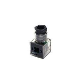 1 pcs : 1210640664 - DIN Connectors FORM A 2P+E LED+ DIODE 24V PG11