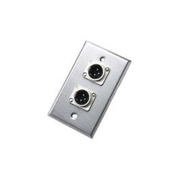 1 pcs : 203M - XLR Connectors DUAL MALE SOCKET