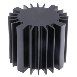 1 pcs - Heatsink, Universal Round Alu, 1.5K/W, 60 (Dia.) x 50mm, Screw