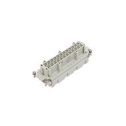 1 pcs : T2040243201-000 - Heavy Duty Power Connectors 24P 2R 16A 500V Recp 20-14AWG SpringCont