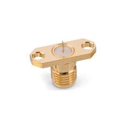 1 pcs : 60312312114616 - RF Connectors / Coaxial Connectors WR-SMA 2-HOLE FLANGE STRAIGHT FLAT TAB