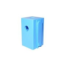 1 pcs : 75LOKWNGBLU-R - Heavy Duty Power Connectors LOCKING PP75 BLUE MT WING ROUND HOLE