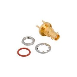 1 pcs : 034-1099 - RF Connectors / Coaxial Connectors HD-BNC Str Jack BHD PCB Thru