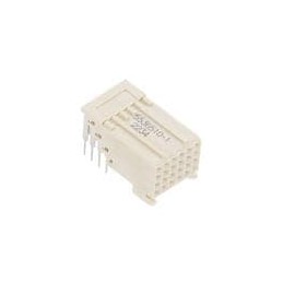 1 pcs : 5536510-1 - High Speed/Modular Connectors 24P 4 ROW SIGNAL SOLDER RT ANGLE