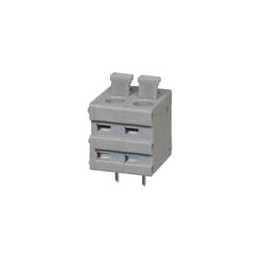 1 pcs : TBL009V-500-02GY-2GY - Fixed Terminal Blocks Terminal block, screwless, 5.00, Vertical, 2, Gray w Gray Button