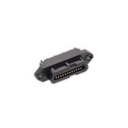 1 pcs : 554088-1 - D-Sub Standard Connectors RECPT 24P PANEL MNT low profile plastic