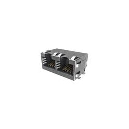 1 pcs : RJE3A2881102N - Modular Connectors / Ethernet Connectors Modular Jack - 2P 8P8C, RA, Cat5E, SMT, Single Port, Shield Wit