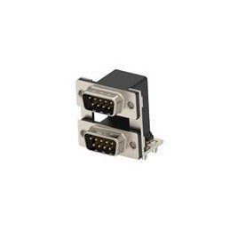 1 pcs : 2454917-3 - D-Sub Dualport Connectors D-SUB ,9 POS PLUG OVER 9 POS PLUG