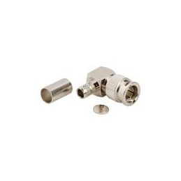1 pcs : 031-70338 - RF Connectors / Coaxial Connectors MINI (M) R/A CRIMP RG-59