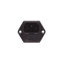 1 pcs : SK-1007A - AC Power Entry Modules IEC Connector, 250VAC, 10A (UL/CSA)/10A (VDE), Screw-Screw Mounting, Single Fuse