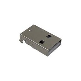 1 pcs : RAHPCUA20E - USB Connectors USB 2.0 RA TH STEEL SHELL