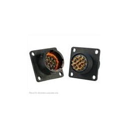 1 pcs : UTS012E14P - Standard Circular Connector 14P Pin Receptacle Square Flange Sz 12E