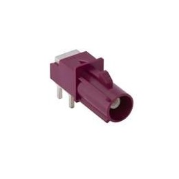 1 pcs : FA1-NDRP-PCB-8A - RF Connectors / Coaxial Connectors FAKRA GEN 1 PCB Through Hole Right Angle Plug 50 Ohm D Key Code