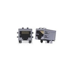 1 pcs : ARJM11A1-502-NN-EW2 - Modular Connectors / Ethernet Connectors CONN MAGJACK 1PORT 1000 BASE-T