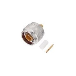 1 pcs : R161051000W - RF Connectors / Coaxial Connectors N / STRAIGHT PLUG SOLDER TYPE CABLE .141