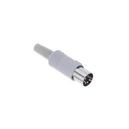 1 pcs : 17DN100-EX - DIN Connectors DIN 5 PIN GRAY