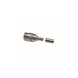 1 pcs : EZ-240-NF-X - RF Connectors / Coaxial Connectors N-Female (jack) crimp connector (non-solder pin), no braid trim