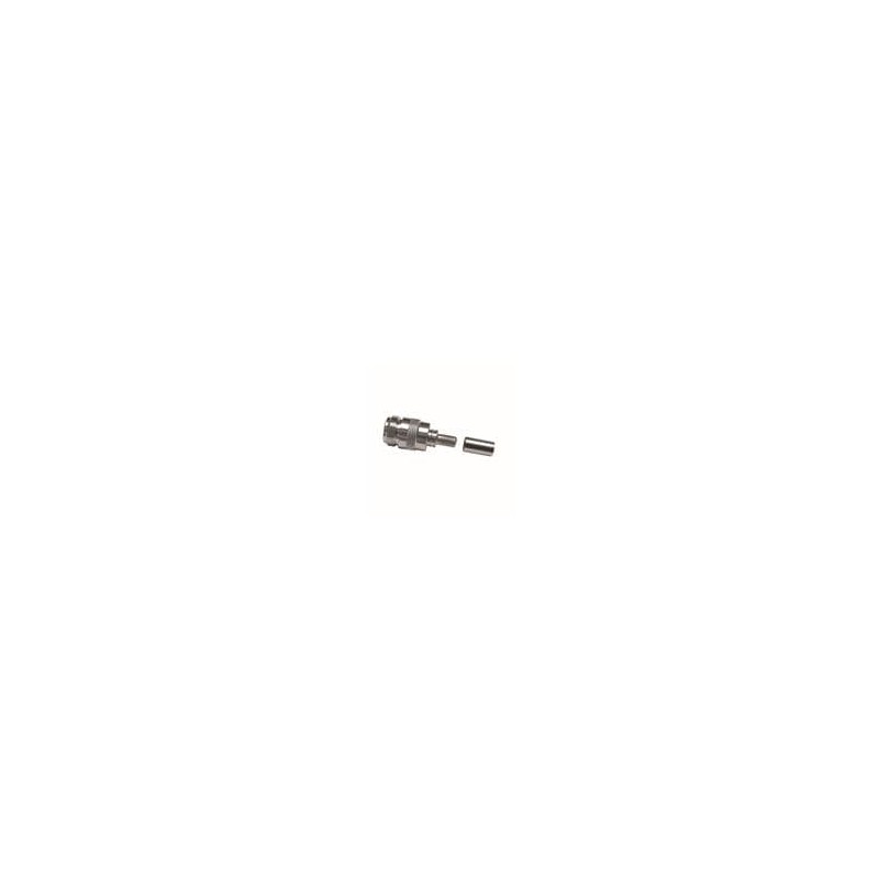 1 pcs : EZ-240-NF-X - RF Connectors / Coaxial Connectors N-Female (jack) crimp connector (non-solder pin), no braid trim