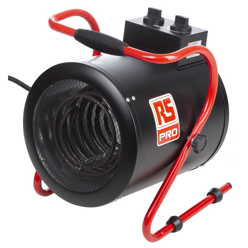 1 pcs - RS PRO 5kW Fan Industrial Heater, Floor Mounted, 415 V BS4343/IEC60309
