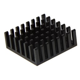 1 pcs - Heatsink, Universal Square Alu, 18.5K/W, 27 x 27 x 10mm, Adhesive Foil, Conductive Foil
