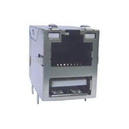 1 pcs : ARJE-0032 - Modular Connectors / Ethernet Connectors CONN MAGJACK 1PORT 100 BASE-T