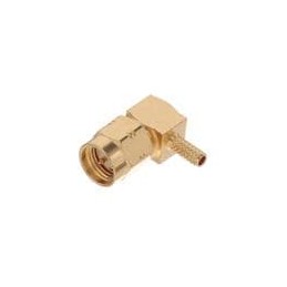 1 pcs : R124172123 - RF Connectors / Coaxial Connectors SMA / RIGHT ANGLE PLUG CRIMP TYPE CABLE 2.6/50 S