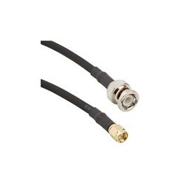 1 pcs : 245101-04-06.00 - RF Cable Assemblies BNC St Plug to SMA Strt Plug RG58 6in