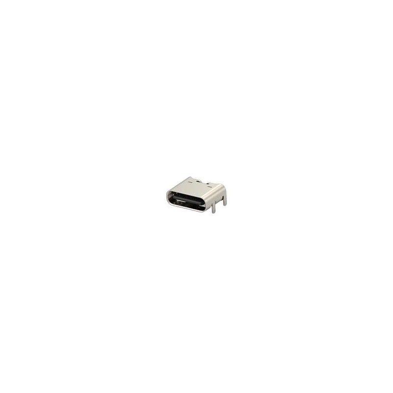 1 pcs : 2479774-1 - USB Connectors USB-C Charge Only Receptacle,6 Pin, Top Mount, 1u GF