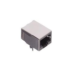 1 pcs : A00-108-662-450 - Modular Connectors / Ethernet Connectors 1X1 RIGHT ANGLE SHIELDED