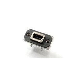 1 pcs : MUSBB551042 - USB Connectors USB MIN B VERICAL