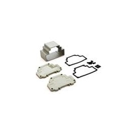 1 pcs : DMX-4778-G - Electrical Enclosures DIN Rail Extruded Aluminum Box 3.9 X 2.4 X 2.7'