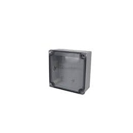 1 pcs : PIP-11767-C - Electrical Enclosures PC+10% Fiberglass Box with Captive Screws and Clear Cover (5.1 X 5.1 X 2.4 In)