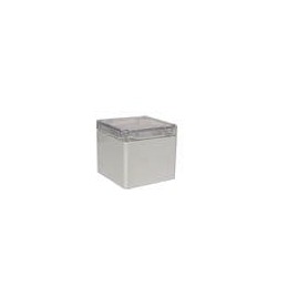 1 pcs : PNR-2601-C - Electrical Enclosures NEMA Box with Clear Recessed Cover (3.9 X 3.9 X 3.5 In)